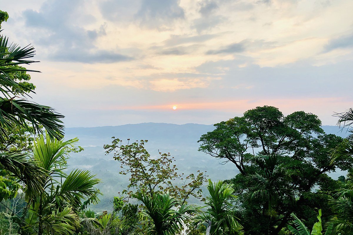 Sunrise over the real Jampui Hills