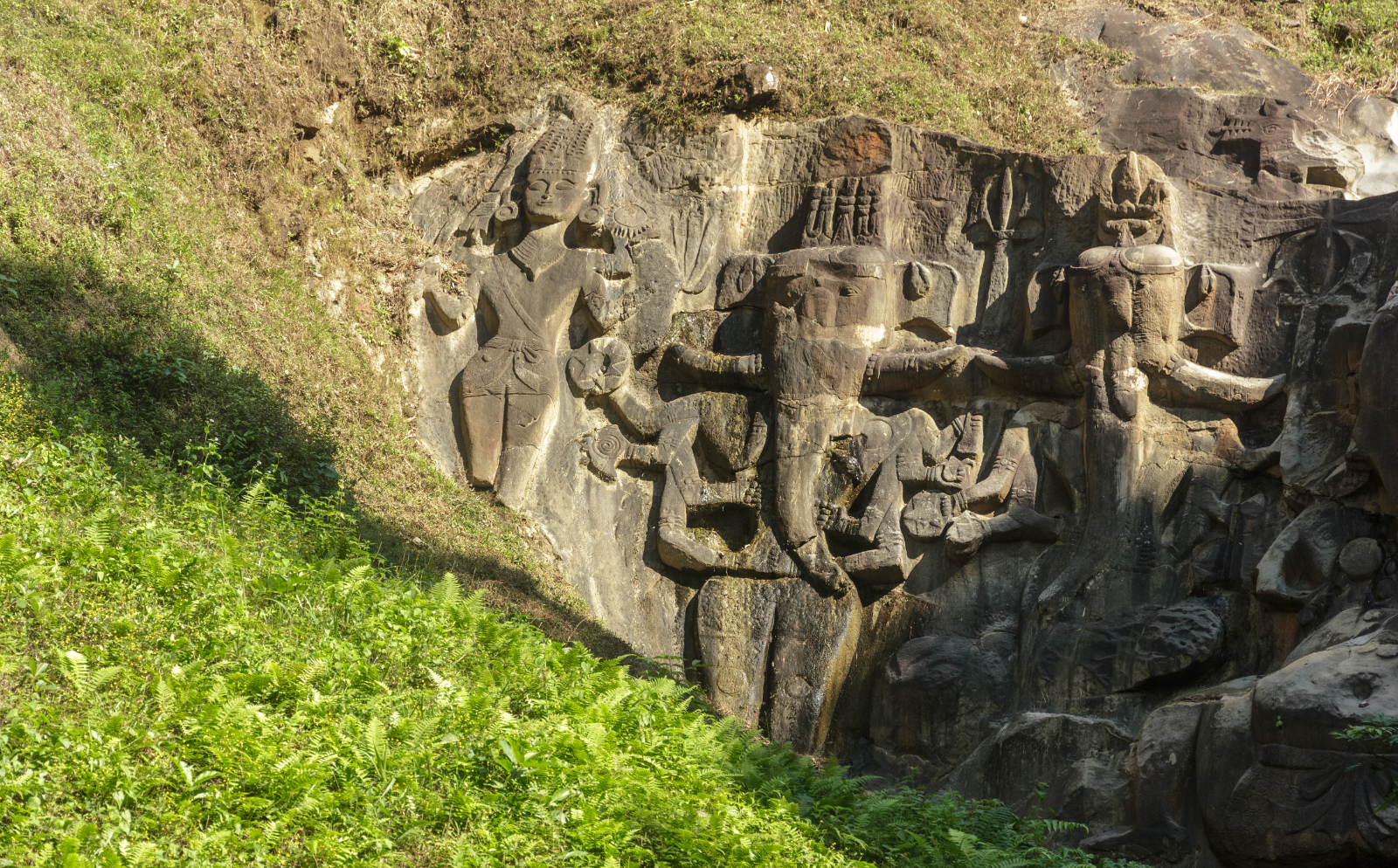 Unakoti rock carvings